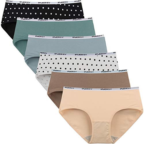 INNERSY Women's Cotton Low Rise Hipster Panties: Comfort and Style Combined!
