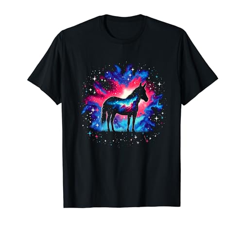 Cool Cosmic Mule Galaxy Graphic Space Art T-Shirt