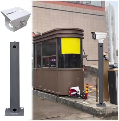 Security Camera Pole Universal Mounting Rack Commercial Wide View Monitoring Tall Outdoor Post,Security Camera Mounting Bracket Extender Pole - 360° Outdoor Mount for Residential Areas
