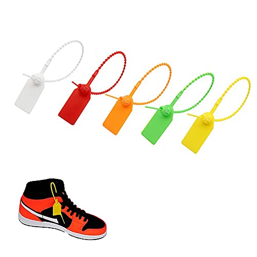 100 Piezas Brida de Cable Multicolor, 250mm Antimanipulación Etiquetas, Precintos de Seguridad, 5 Colores, Fácil de Usar, para Organizar Cables, Zapatos, Ropa y Etiquetas de Equipaje Cover