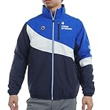 [ルコックスポルティフゴルフ] ブルゾン 【ストレッチフォーサー】 定番 中わた 2WAY 袖脱着 防寒 防風 はっ水 ヒートナビ ゴルフ LG4FWB50M メンズ NV00(ネイビー) LL