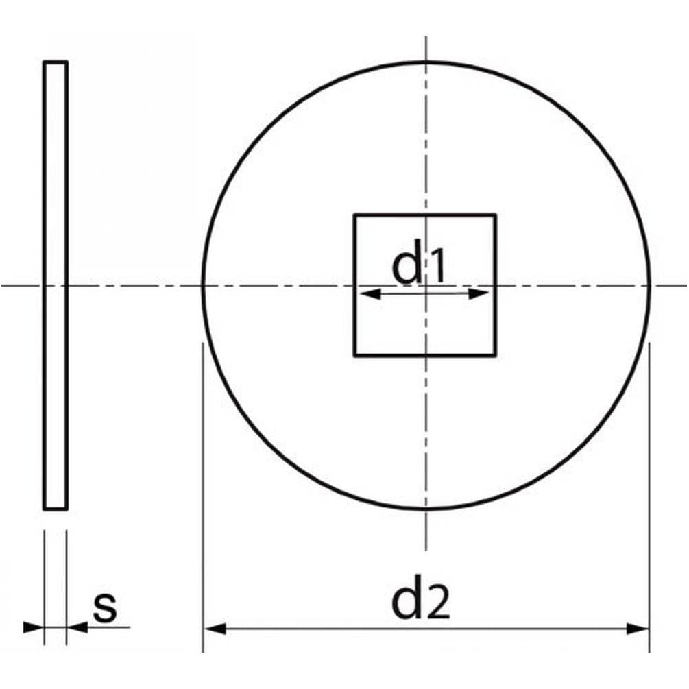 D-Work - Arandelas para construcciones de madera, forma V, 8 mm, DIN 440 V, ISO 7094, acero inoxidable, A2, 100 unidades
