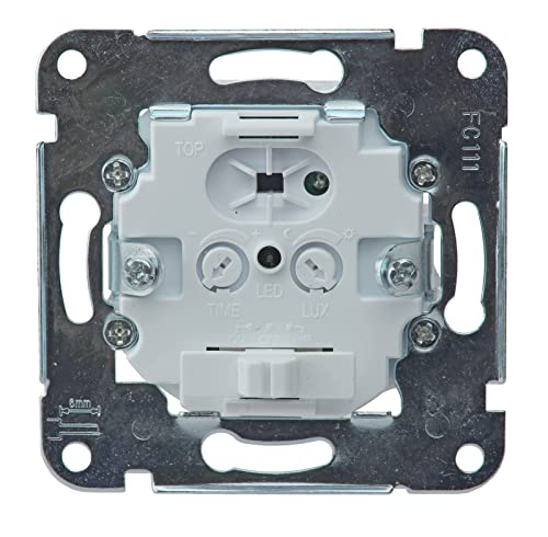 Milos Bewegungsmelder 160° Unterputz Innen 250V Ersetzt einen Lichtschalter 2-Draht Anschluss ohne Nullleiter LED 3-100Watt Weiß