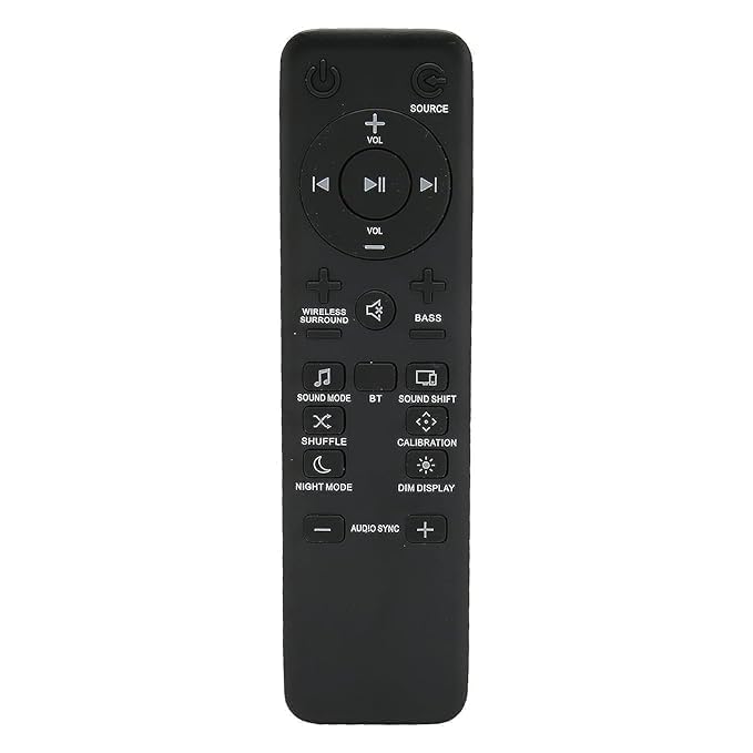 Image of Compatible JBL Sound Bar Remote Control | Replacement Remote for JBL BAR 2.1, BAR 3.1 & BAR 5.1 Soundbar Systems | Easy-to-Use Remote | No Pairing Required