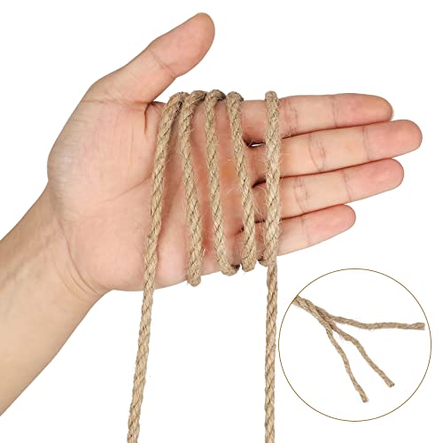 Miniatura 3 de G2plus 50m Cuerda De Yute Cuerda Cañamo 6mm Cordel Cuerda Yute Gruesa Cuerda Para El Hogar,Jardinería Y Decoración