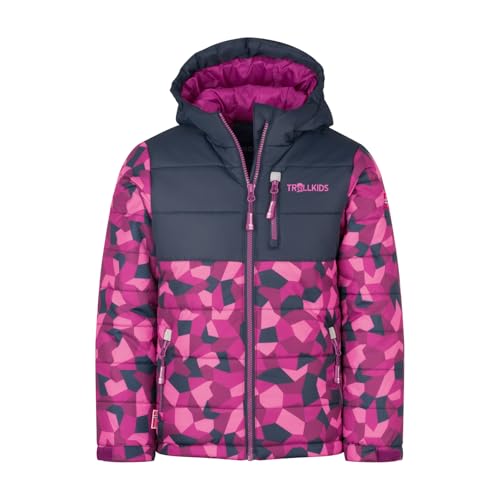 Trollkids Kids Hemsedal Snow Jacket, Fireberry, 104