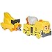 Mighty Express Motorised Train with Freight Wagon, Battery-Operated Locomotive with Wagon in Various Designs, No Pre-Selection Possible, 1 Train Included, from 3 Years, Black