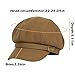 Women's Newsboy Cabbie Gatsby Visor Beret Pageboy Bakerboy Hat - Fashion Caramel Cap for Ladies