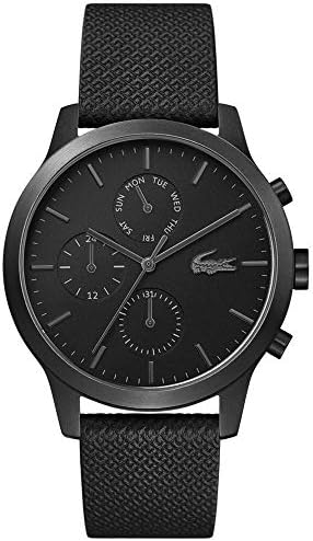 Lacoste Męski 2010997 Zegarek na Rękę, Czarny, Ø 42 mm