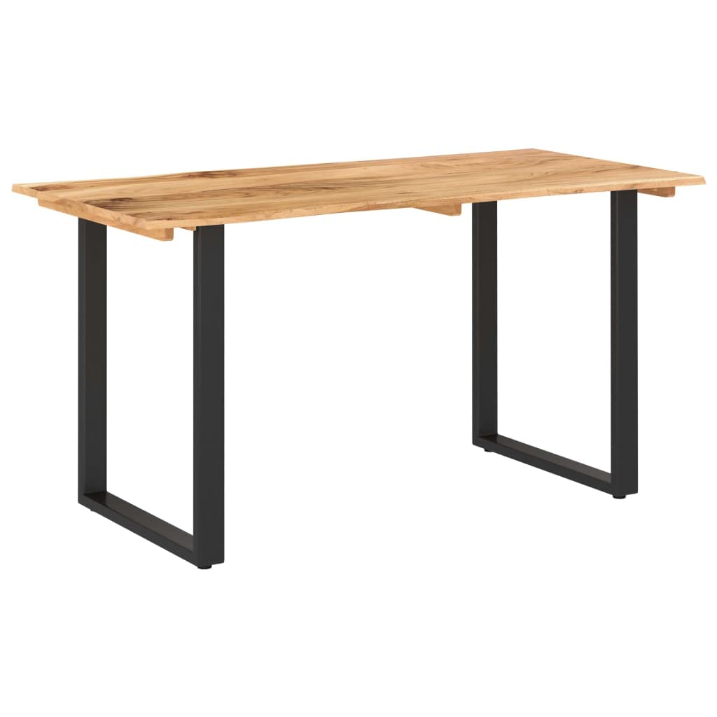 Homgoday Mesa de Comedor de Madera Maciza de Acacia 140x70x76 cm Mesa Comedor nordica Madera Comedor Desayuno Muebles Comedor Mesa