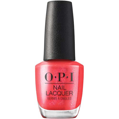 OPI Nail Lacquer - Smalto per Unghie - Collezione Me, myself and OPI - Left Your Texts on Red - Rosso Metallizzato, 15ml