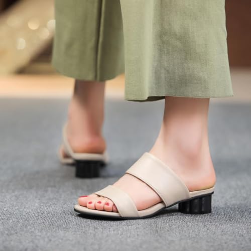 Mules à deux brides style chic avec talon bloc géométrique - 3