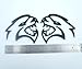2X Hellcat Emblems Devil Cat Fender Side 3D Badge Decal Replacement for Universal Car Vehicle, Truck, Motorcycle Door Window Decoration (Black)