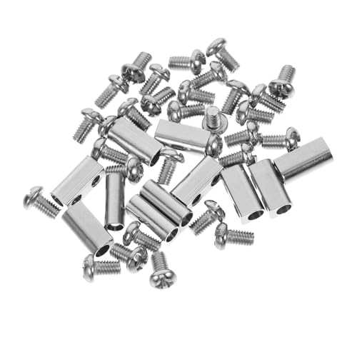 Uonlytech 10pièces Clip De Câble Métallique à Double Système De Fixation Réglable Pour Câbles Accessoire Pratique Pour Éclairage Et Suspension De Lampes