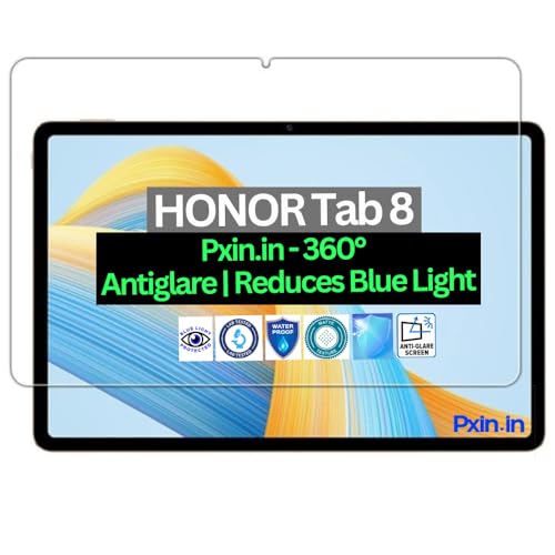 Image of Pxin Tablet Anti Bluelight and Anti Glare Screen Guard compatible with HONOR Tab 8 | BLUVLightblock Tech | Scratch Proof | Prevents bluelight | Eye Protection | No Dry Eyes