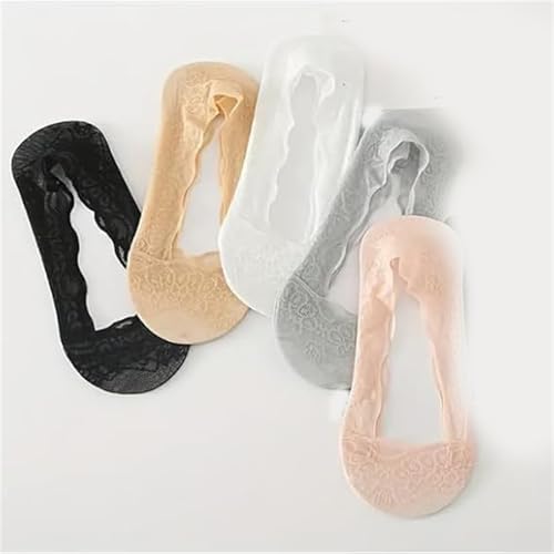 Pleteffect Socks, Lace No Show Liner Socks, 5 Pairs Lace Low Cut Liner Boat, Thin Boat Sock4