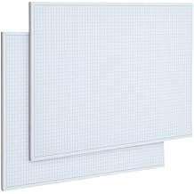 Bright Creations 2 Pack Engineering Graph Paper Pads, 11x17 Quadrille Grid Paper for Drafting, Engineering, Blueprint Drawing, Architect Designers 4 Squares Per Inch, 50 Sheets Each Pad