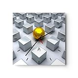 Des couleurs durables et des encres professionnelles feront que les horloges murales originales meubleront idéalement votre intérieur et embelliront la déco murale. L'horloge est dotée d'un mécanisme silencieux fluide alimenté par une pile de 1,5 V - pile AA (pile non incluse). L'horloge est réalisée à l'aide de technologies d'impression modernes qui garantissent la préservation des couleurs naturelles et une saturation élevée de cellles-ci. Marque européenne ARTTOR.