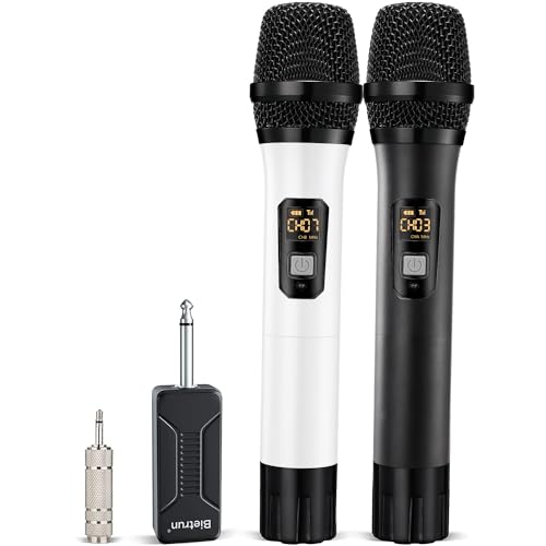 Wireless UHF handheld mic system with rechargeable receiver