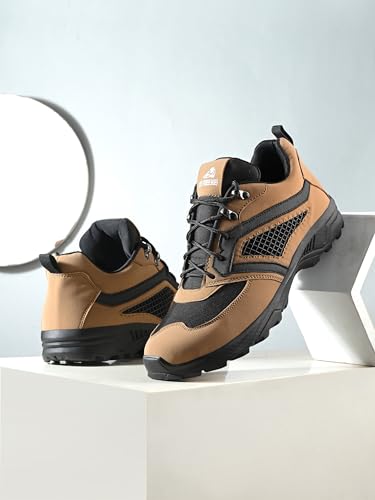 Image of Leo Fitness Outdoor Trekking & Hiking Shoes for Men Waterproof for All-Terrain Grip with Soft Rubber Outsole