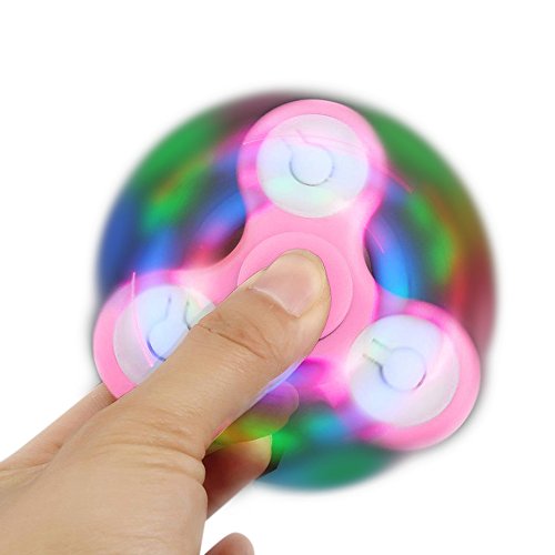 LED Light Fidget Hand Spinner Torqbar Finger Toy EDC Focus Gyro Fast Shipping