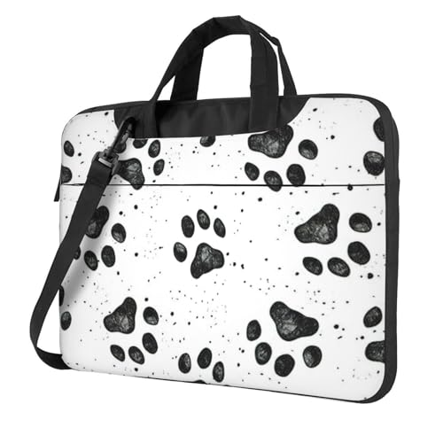 Bolsa de ordenador portátil versátil unisex con diseño de huellas