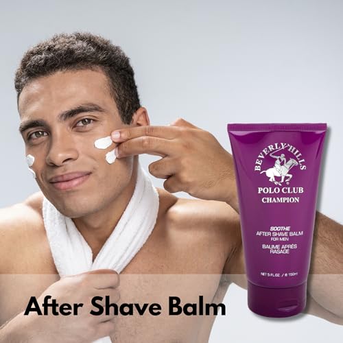 Beverly Hills Polo Club BHPC Champion After Shave Balm for Men | 5oz Men's Shaving Gel