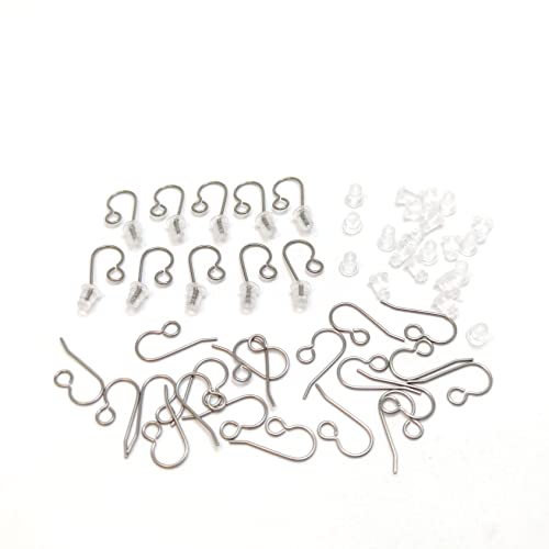 Fini les allergies avec ces 30 crochets de boucle d'oreille en titane pur pour créations