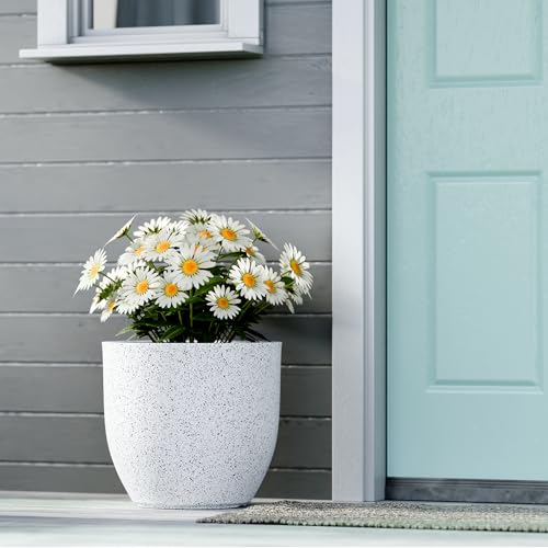 Image of YUCCABE ITALIA FOXB PCUP 15 INCH Pots for Plants Highly Durable Polymers Lightweight Indoor Outdoor Flower Pot Gamla Tree Planter Container Planters for Living Room, Balcony, Garden, Office