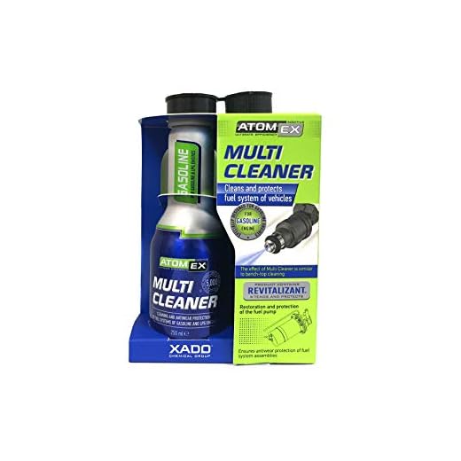 XADO Atomex Multi Cleaner - Fuel System Cleaner for Gasoline Engines - Fuel Injector Cleaner Additive Treats 10-15 gal of Gasoline - Cleans Injector Nozzles, Inlet Valve and Combustion Chamber (250ml)