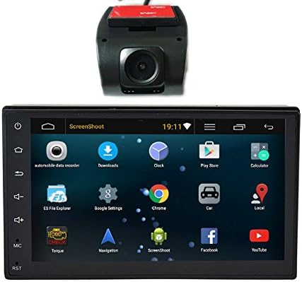 Henhaoro 2 din Android 5.1 Car Stereo Gps Navigation Player Touch Screen No DVD no CD 7" Resolution 1024x600 gift HD DVR Dash Camera
