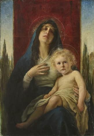 Tableau la Vierge et l'enfant Adolf Echtler - Posters et art pour décoration chambre 60x90