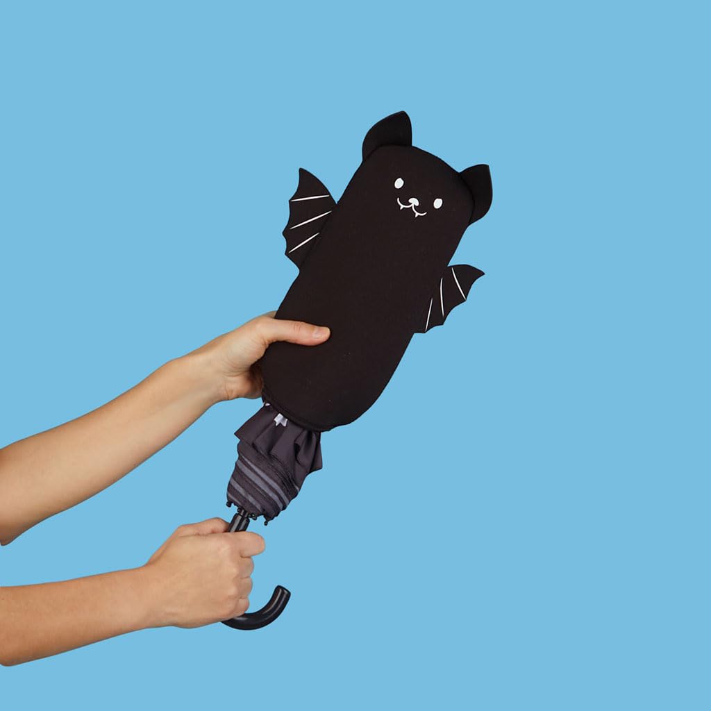 Balvi Ombrello Batumbrella Colore nero Un design con pipistrelli ovunque Nylon