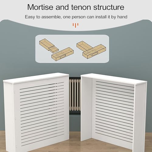 Cache-radiateur facile à installer avec étagère déco - 5