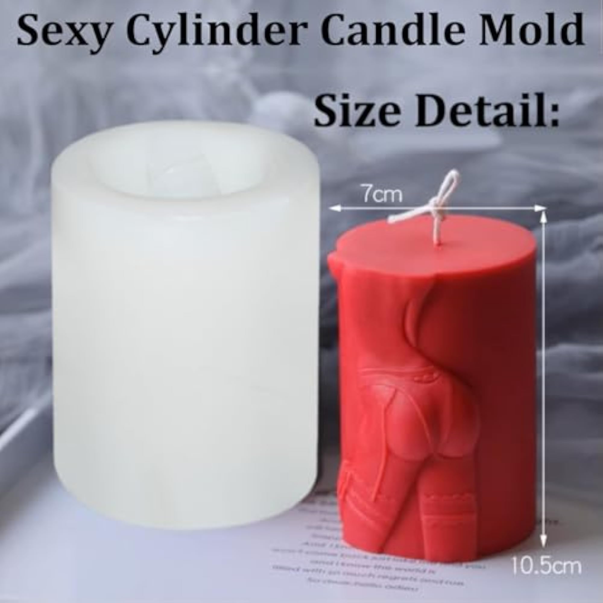 Large Cylinder Candle Mold for Candle Making, Silicone Mold