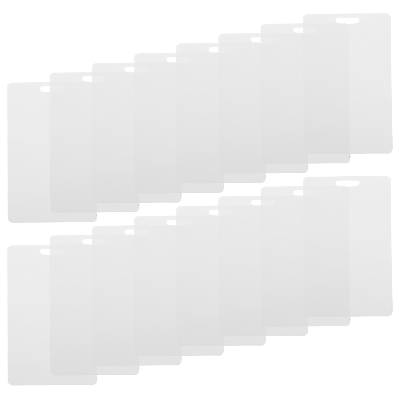 Etiquetas de plástico PVC antitinta de 86x54mm que no se corren para tarjetas de identificación