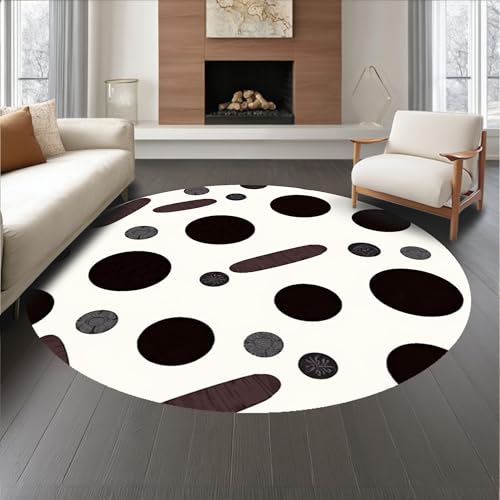 ODIKA Flatwoven High Traffic Area Rug 8, Farmhouse Dairy Spotted