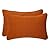 Pillow Perfect Monti Chino Solid Indoor/Outdoor Lumbar Pillow Plush Fill, Weather and Fade Resistant, Lumbar - 11.5" x 18.5",, Orange, 2 Count