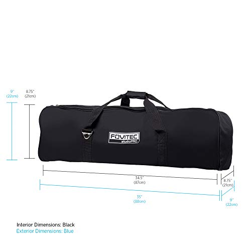 Fovitec - 1x Classic Photography & Video Lighting Equipment Duffle Bag - [35" x 9" x 9"][Lightweight][Durable Nylon][Dual Zippers] - Thumbnail 2