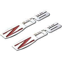 Aimoll 2pcs Corvette C6 Z06 Chevy Emblems,3D Badges 505 Hp Fender Replacement for 2006-2013 Chevrolet Corvette C6 Chrome red