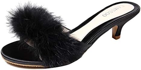 kitten heel bedroom slippers