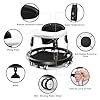 Wnttmt Baby Walker with Wheels, One-Touch Folding Baby Walkers with Height Adjustment and Brake, Portable Walker for Baby Boy Girls 6-18 Months, Black #5