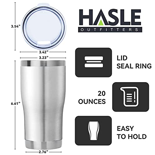 Image of 20 oz 6 Packs Wholesale in Bulk Insulated Stainless Steel Tumblers Reusable Coffee Travel Mugs with Lid Hot n Iced Cups, Double Wall Blank Vacuum Metal Thermal (Half A Dozen, Stainless Steel)