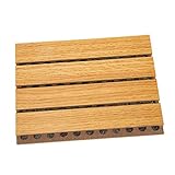 SAFIGLE Schallabsorptionsplatte Holz 133x179x15mm Dunkelbraun Akustikplatte Mit...
