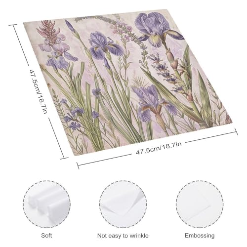 Servilletas de Tela Reutilizables Set de 2 con Estilo Vintage Floral miniatura 2