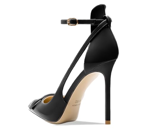 Image of Women's Pointed-Toe Bag-Toe Strappy High-Heeled Shoes Sexy Stiletto Pumps