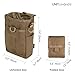 EXCELLENT ELITE SPANKER Molle Dump Pouch Drawstring Magazine Utility Pouch Folding Dump Waist Bag(Coyote Brown)