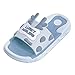 Sandales pour filles, chaussons pour enfants, chaussures en bois de cerf pour bébés, chaussures d'été, pantoufles pour bébés et tout-petits (bleu, 28)