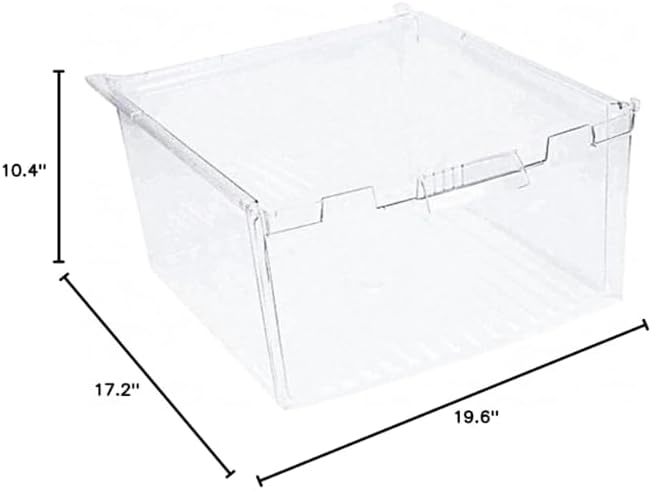 Replacement WR32X10834 Vegetable Pan Crisper Drawer For GE Refrigerators 1812380, AH3487932, EA3487932, PS3487932, WR32X10133, WR32X10295