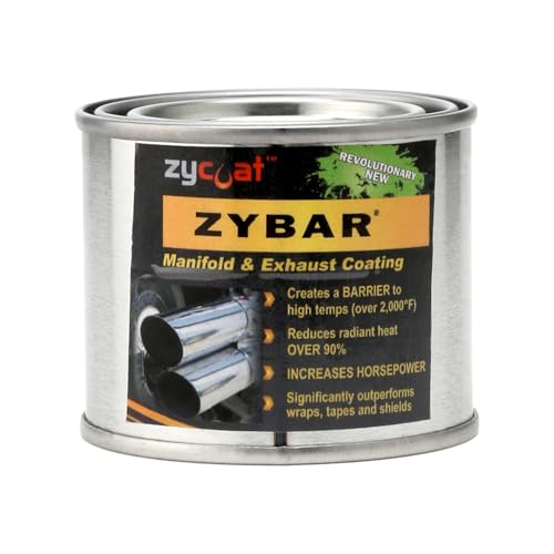 ZyCoat ZyBar 11004 High Temperature Coating - Midnight Black, 4 Ounce
